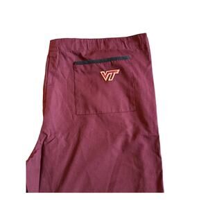 Virginia Tech VT Basketball maroon Scrub Dudz Size Large embroidered VT